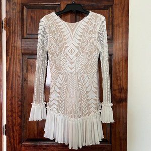 NWT Mini boho chic mesh dress